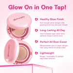 Glowshopy Bundle Radiant Lip & Cushion Set 2in1 Lip SPF + Glow Cushion - Melindungi dari sinar UVB dan UVA, Menjaga bibir tetap lembap, lembut, dan sehat, Kilau natural untuk bibir lembut dan tampak sehat sepanjang hari