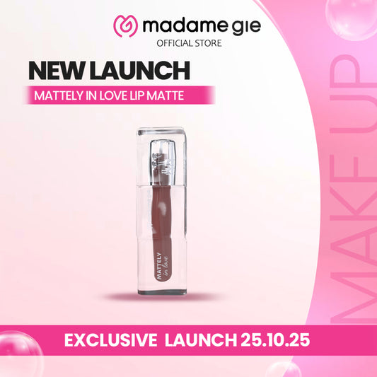 [LS] [NEW LAUNCH] Madame Gie Mattely In Love Lip Matte - MakeUp Lipmatte | Lip Matte Transferproof & Lightweight Comfort | Soft Matte Finish | Lip Matte Lembap Tahan Lama & Non-Sticky