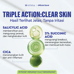 NEW! Emina Cica Triacid Acne Clear Water Gel 30g - Moisturizer Pelembab Jerawat, Meredakan Jerawat, Mengontrol Sebum Wajah, Soothing, untuk Kulit Berminyak/Sensitive, Pelembab Seringan Air | Mengandung Salicylic Acid, Succinic Acid, Lactid acid, Cica