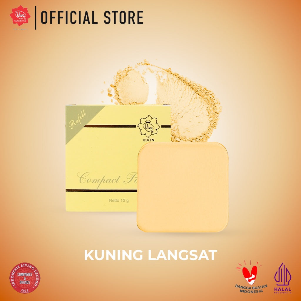 (Refill) Viva Queen Compact Powder - 12 gr (tersedia 3 varian warna)