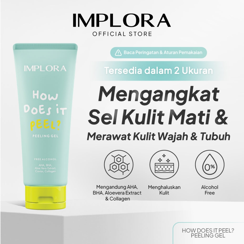 Implora How Does It Peel - Peeling Gel | Exfoliating | AHA BHA Aloe vera