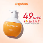 Glad2Glow Bright & Moist Body Serum Series | Body Cream Body Lotion Brighten Moist & Smooth Pemutih Badan Body Serum Glow & Peeling Menghidrasi Kulit Mencerahkan Dan Pemutih Tubuh Atasi Belang Brighty Care Whiten Handbody ohbt Lotion g2g official store