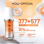 Y.O.U Radiance UP! Spotless Brightening Serum | 377 SymWhite Niacinamide Vit C Ceramide Serum Dark Spot Bekas Jerawat