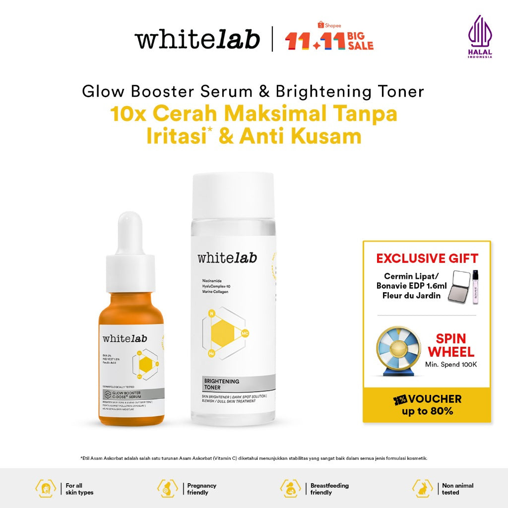 Whitelab 2 pcs Set Toner + Serum