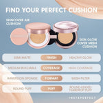[BPOM] INSTAPERFECT SkinGlow Cover Mesh Cushion SPF50 15g | EXP 2027 | Glowy Finish Foundation | Insta Perfect by Wardah
