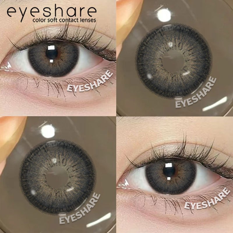 Eyeshare Softlens Big Eyes 14.5mm ALPS Brown 1 Pasang Lensa Kontak Softlen Gray