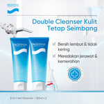 FACERINNA B5(Panthenol) Hydrating 3pcs/2pcs Skincare Paket | Moisturizer + Cleanser + Toner | Untuk Kulit Sensitif Menjaga Skin Barrier Low pH Gentle Facial Wash Sabun Cuci Soothing Calming Toner Menenangkan kulit kering Brightening Exfoliating Sabun Muka