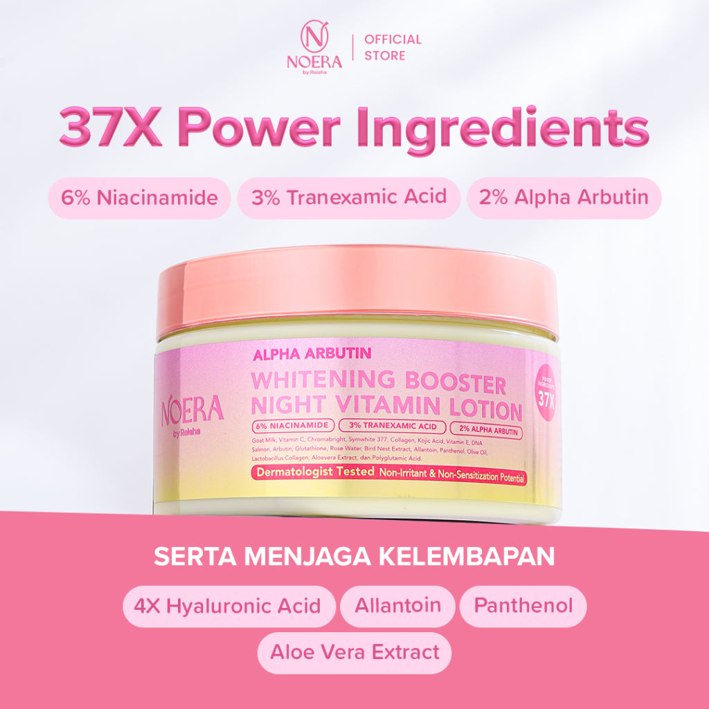 Noera Paket Express Luxury Brightening | Gluta ALA-C, Collagen Drink Improved Formula, & Whitening Booster Night Vitamin Lotion