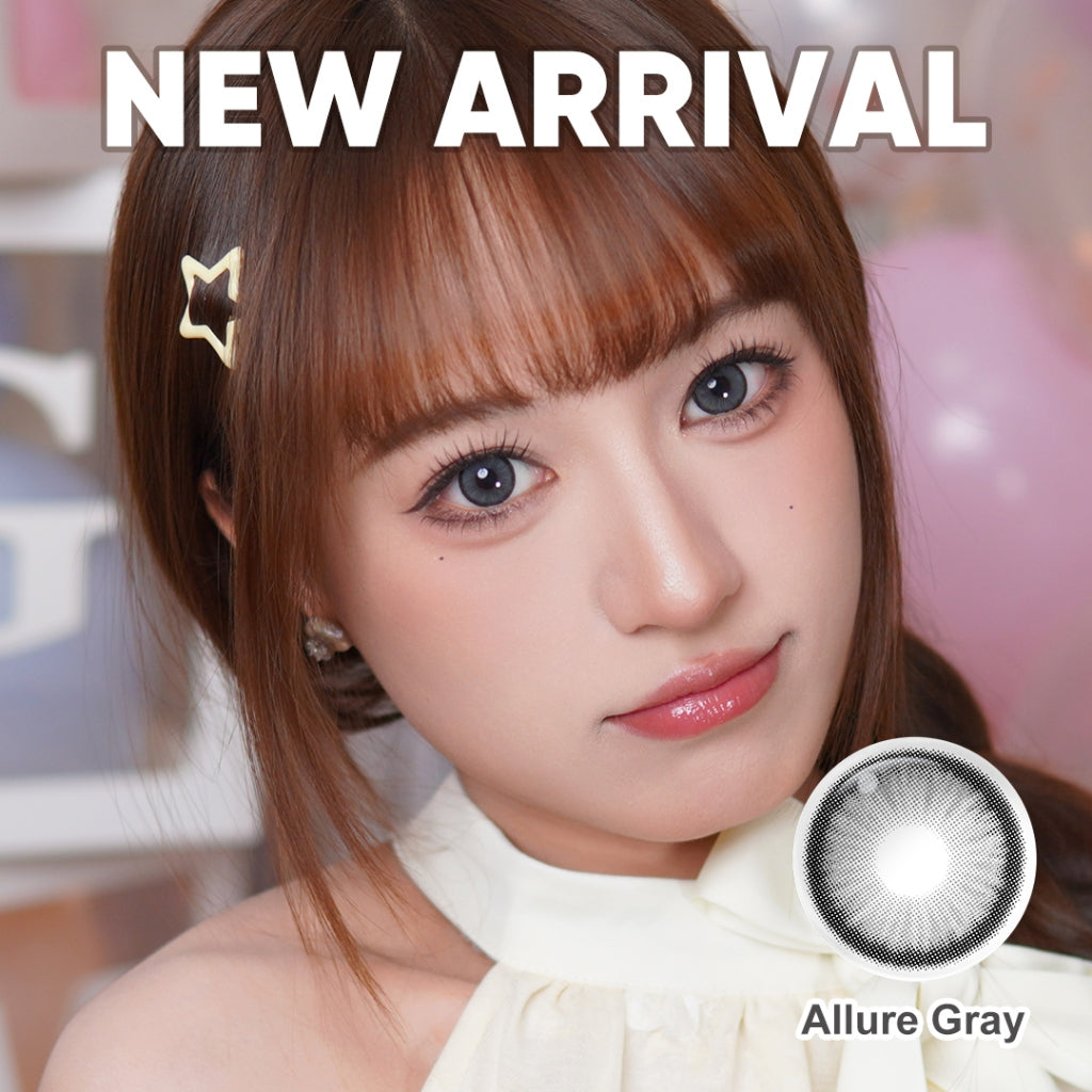 [Candy Brown Minus 8.00]Magister Softlens Berwarna Sepasang Big Eyes 14.5mm Candy Brown Allure Gray Softlens 6bulan