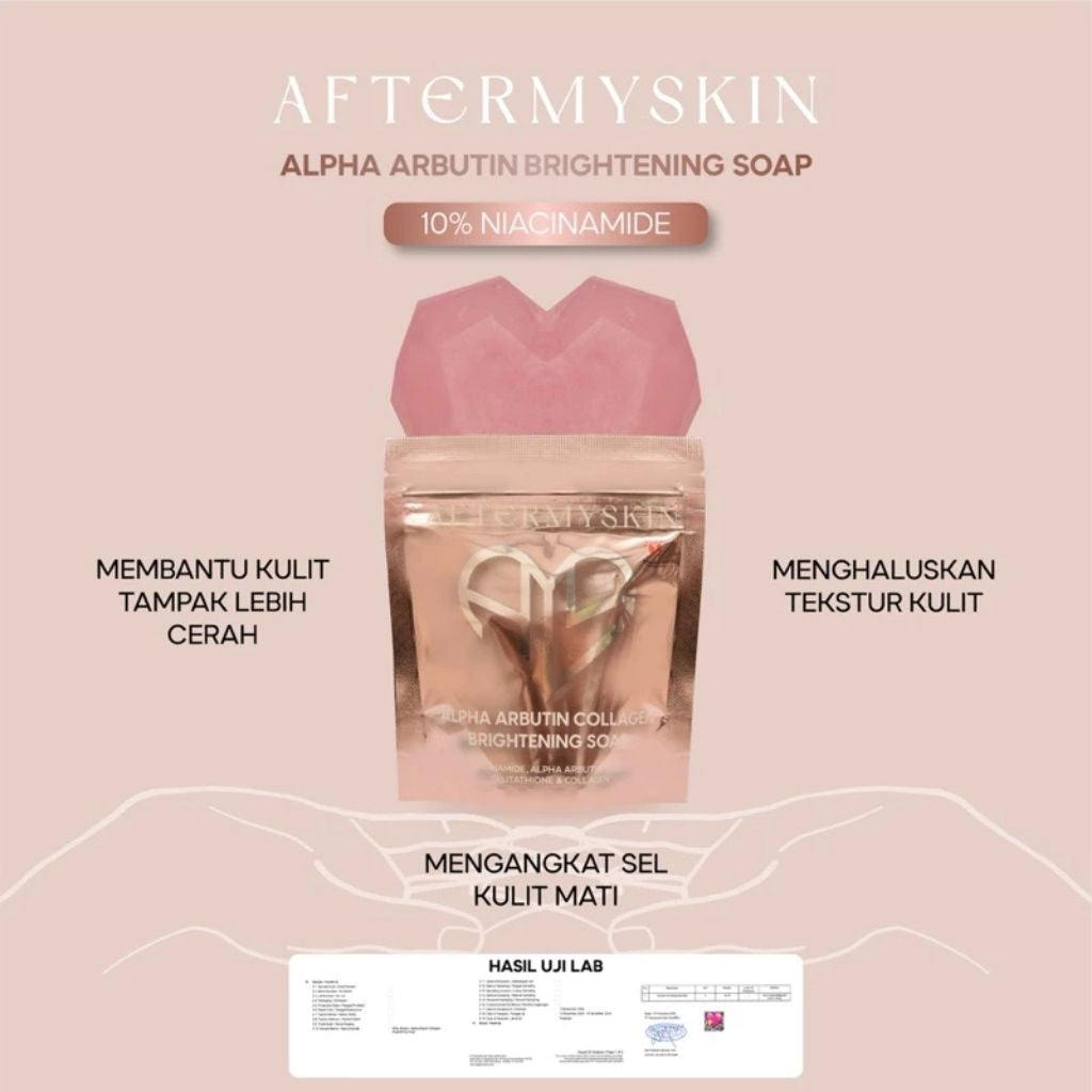AFTERMYSKIN - Afterskin Alpha Arbutin Brightening Soap Isi 2pcs