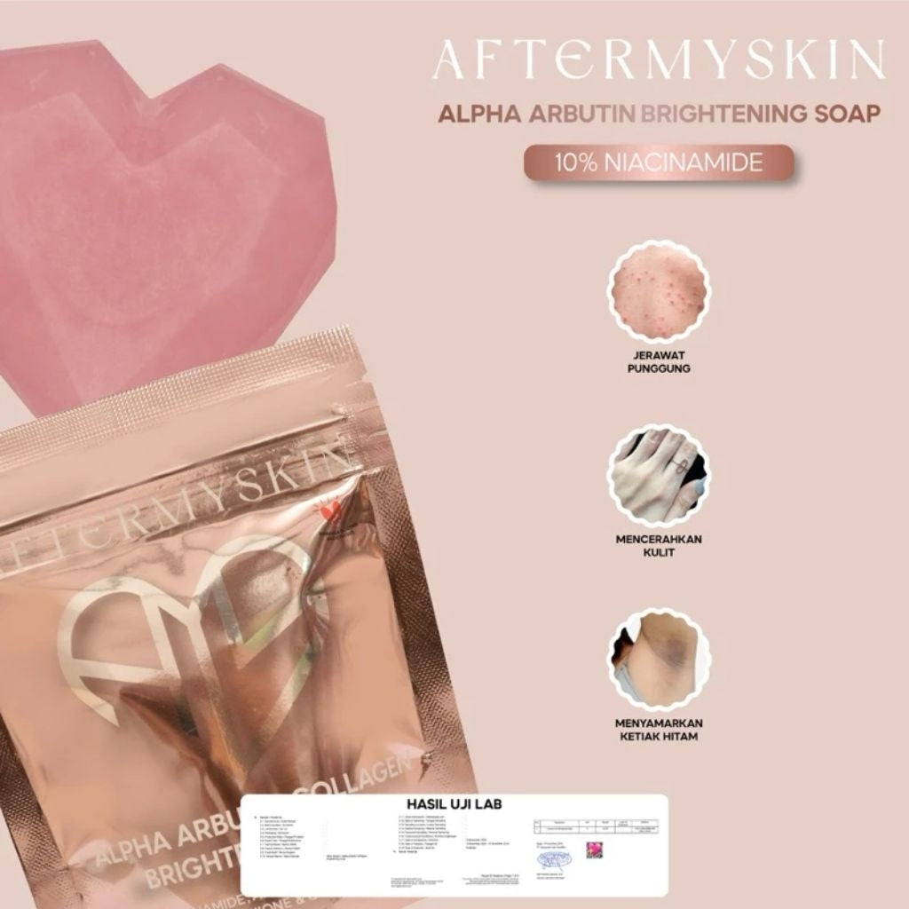 AFTERMYSKIN - Afterskin Alpha Arbutin Collagen Brightening Soap 1pcs
