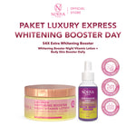 Noera Paket Luxury Express Whitening Booster Day | Whitening Booster Night Vitamin Lotion + Body Skin Booster Daily