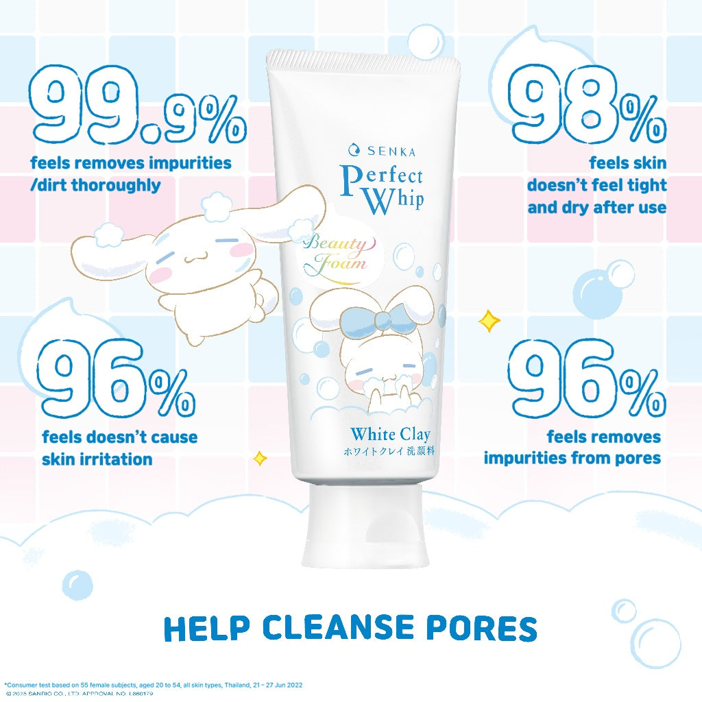 SENKA Perfect Whip Clay Cinnamoroll Edition 120gr