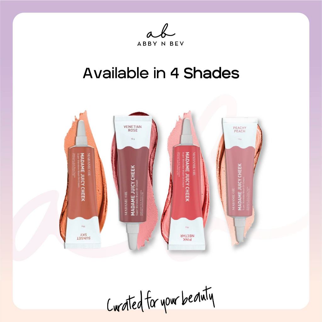 AB - Madame Gie Juicy Cheek [10gr]/ Make Up Blush On Cream 3 in 1 Wajah