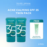 TWINPACK Wardah UV Shield Airy Smooth, Acne Calming, Aqua Fresh, Essential, Tone Up, Physical Sunscreen - Skincare