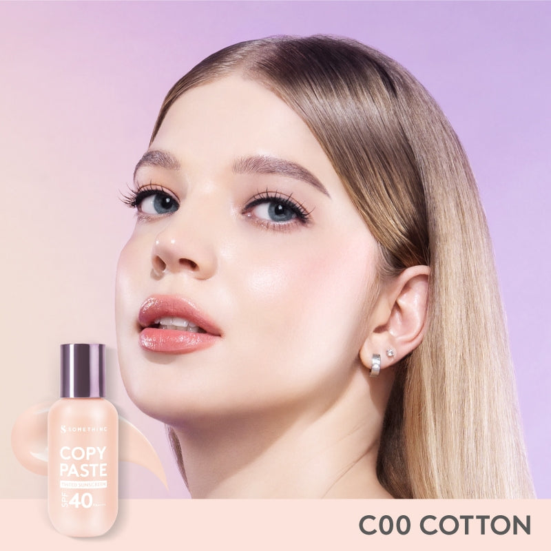 SOMETHINC [2 PCS] One Piece Limited Edition SEAMLESS & BLEND (Copy Paste Tinted Sunscreen, Harpy Blender One Piecec Limited Edition)