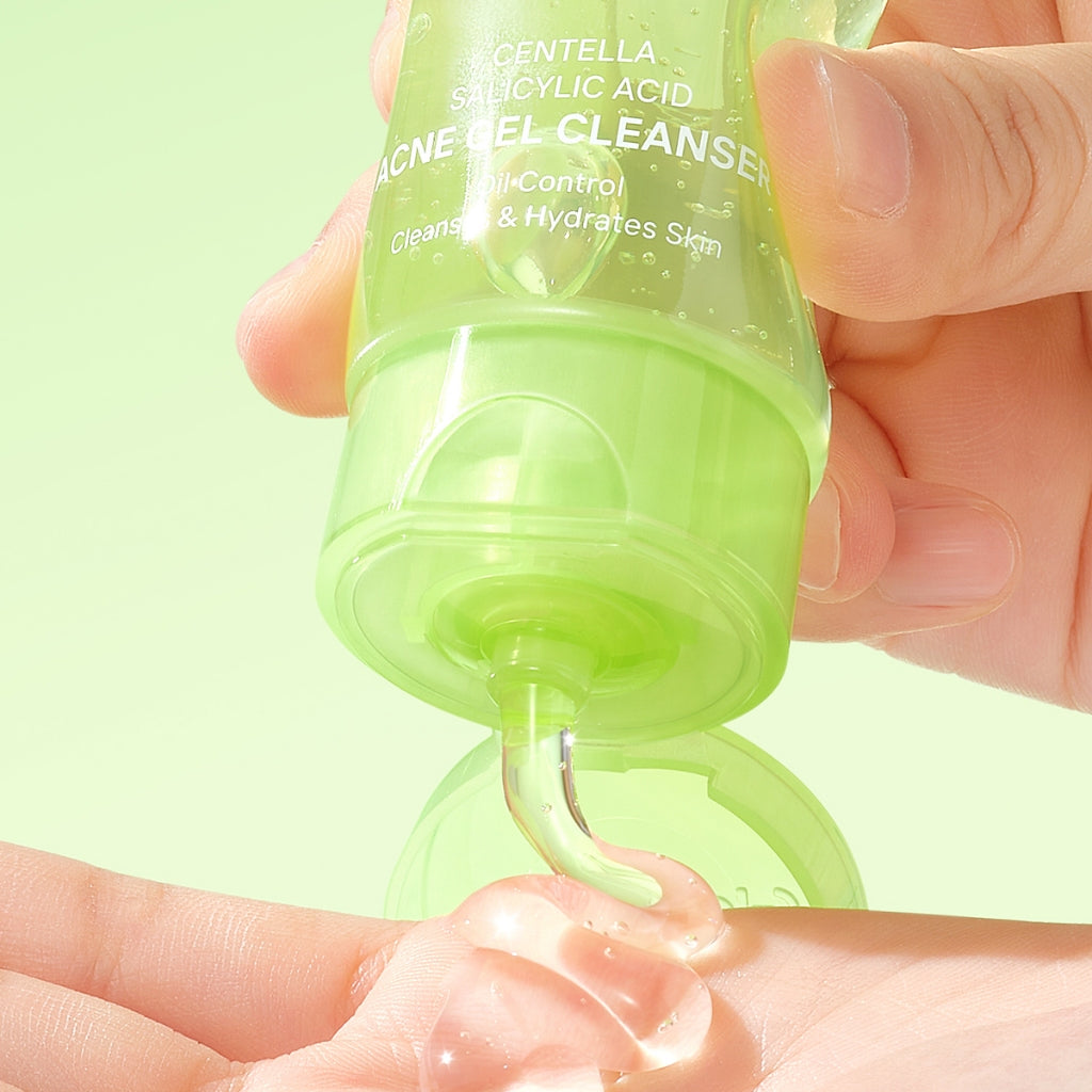 [Big Size]Glad2Glow Centella Salicylic Acid Acne Gel Cleanser 150ml facial wash skincare face wash sabun cuci muka cleansing balm exfoliating exfoliasi wajah sabun muka pembersih wajah merawat serta membantu menenangkan jerawat menenangkan kulit