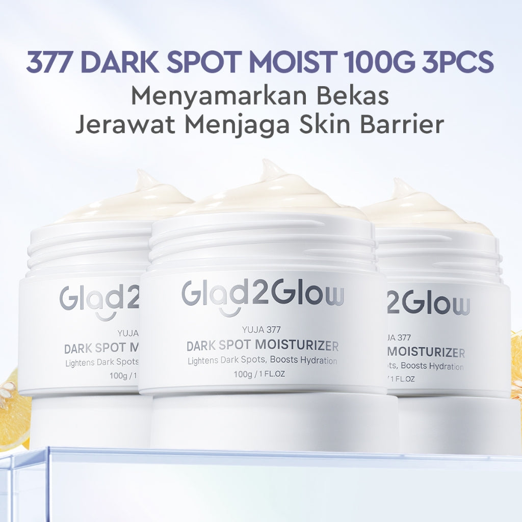 [BIG MOIST]Glad2Glow Yuja Symwhite 377 Dark Spot Moisturizer 100g menghilangkan bekas jerawat brightening night cream day cream Hilangkan Flek & Tenangkan Kulit Skincare Pelembab Esensi Wajah Perawatan Kulit Pelembab Wajah Pembersih day cream tone up g2g