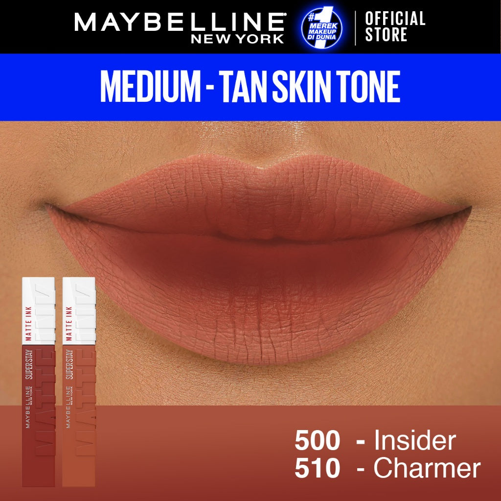 MAYBELLINE OFFICIAL Paket Hemat Superstay Matte Ink 2 pcs Ombre Set Lipstick - Long Lasting Lipstick Matte Waterproof Transferproof Lipstik