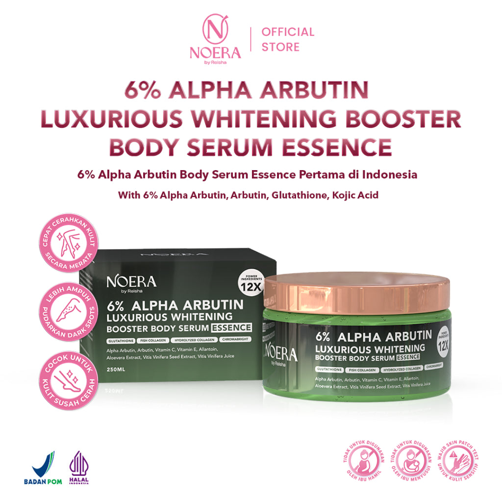 Noera 6% ALPHA ARBUTIN Luxurious Whitening Booster Body Serum Essence