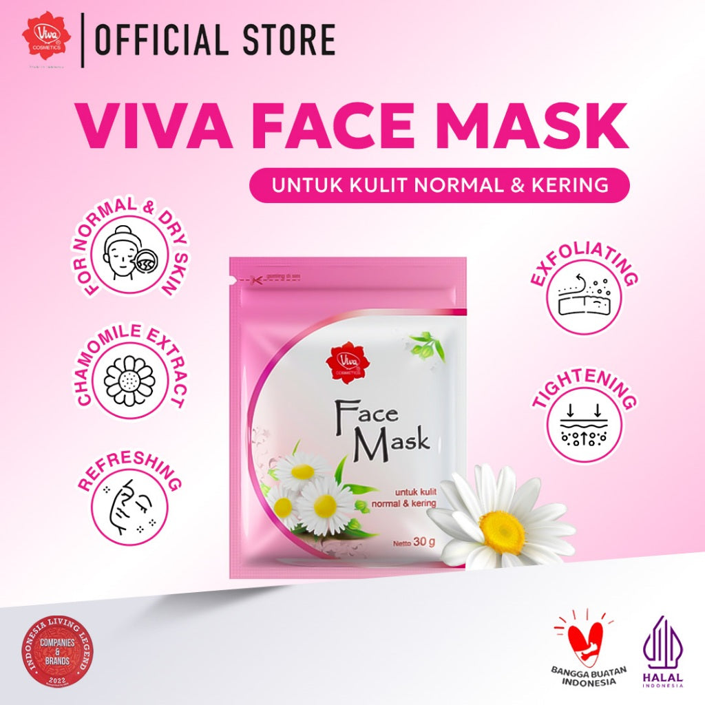 Viva Face Mask Untuk Kulit Normal dan Kering 30 gr