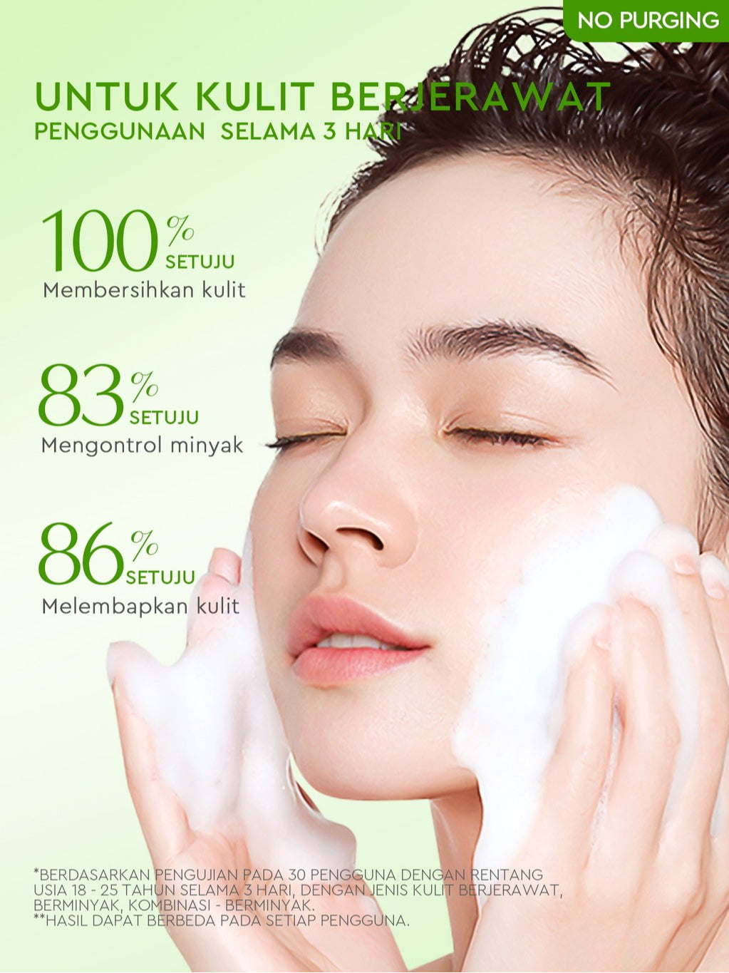 Glad2Glow Centella Salicylic Acid Acne Gel Cleanser  facial wash skincare face wash sabun cuci muka cleansing balm exfoliating exfoliasi wajah sabun muka pembersih wajah merawat serta membantu menenangkan jerawat g2glow official store