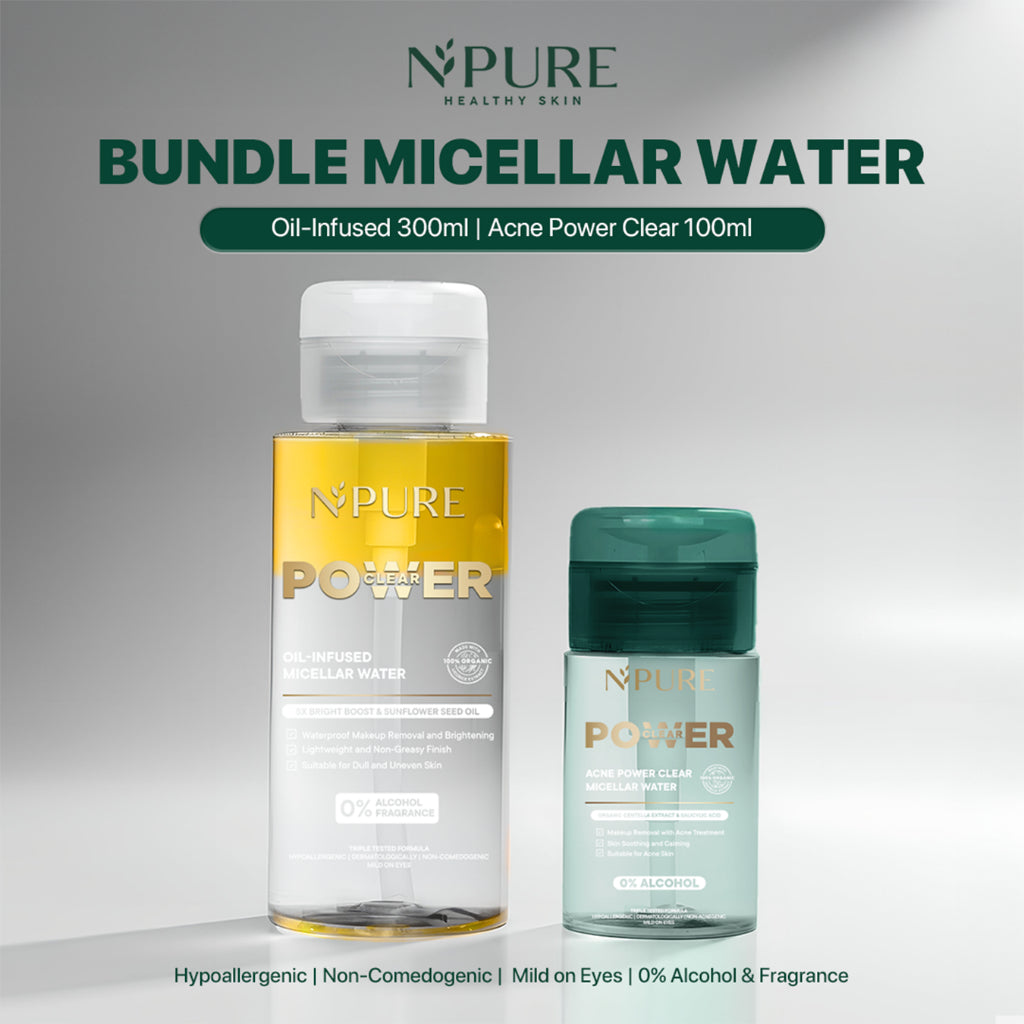NPURE Bundling Micellar Water / Double Cleansing / Set Micellar Water / Skincare Set / Basic Skincare / Skincare Routine