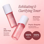 NEW! Wardah 3% AHA-PHA Phyto-Enzyme Exfoliating & Clarifying Toner 100 ml-Mengangkat Sel Kulit Mati, Mencerahkan dan Melembukan Kulit Tanpa Sensasi Cekit-Cekit dan Tanpa Sensasi Terbakar - Skincare