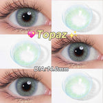 0.00 ~-8.00 Magister Softlens Minus 14.5m Lensa Kontak Minus Lensa Mata Besar Coklat Hitam 6 bulan 1 pasang