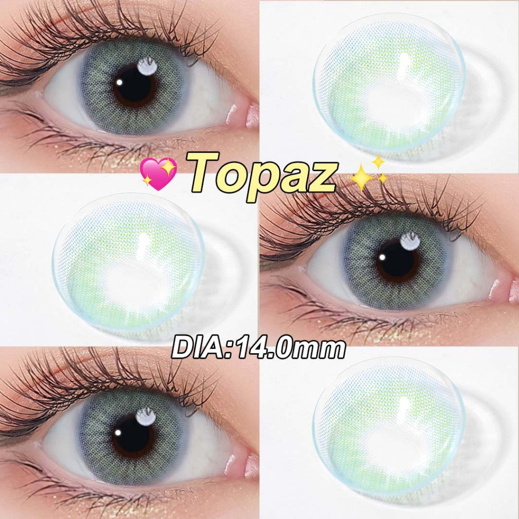 0.00 ~-8.00 Magister Softlens Minus 14.5m Lensa Kontak Minus Lensa Mata Besar Coklat Hitam 6 bulan 1 pasang