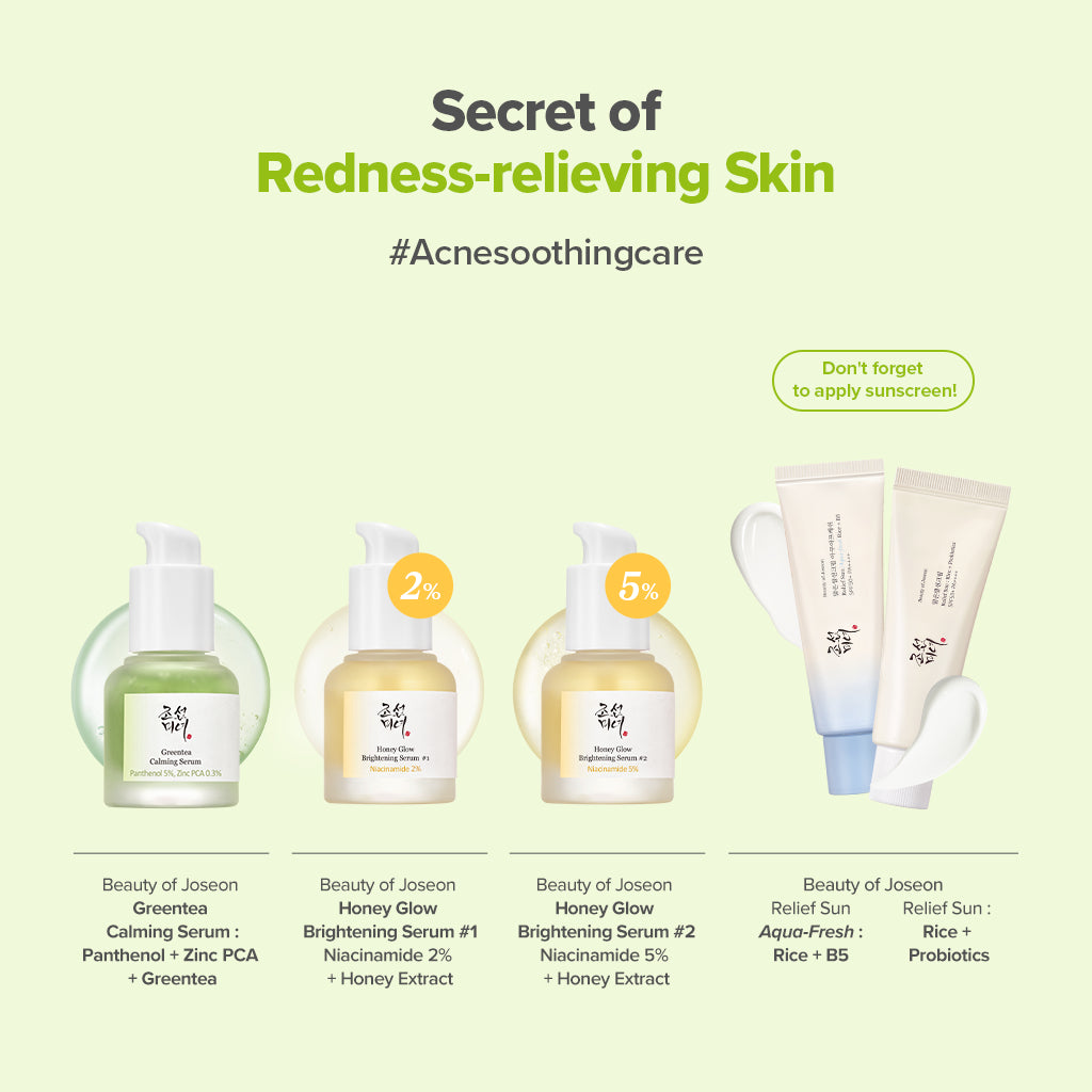 Beauty of Joseon Greentea Calming Serum : Panthenol + Zinc PCA + Greentea