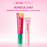 Glowshopy Bundle 2in1 Sun Buddies Lip SPF + Sunscreen 100ml - Melindungi dari sinar UVB dan UVA, Menjaga bibir tetap lembap, lembut, dan sehat, Kilau natural untuk bibir lembut dan tampak sehat sepanjang hari