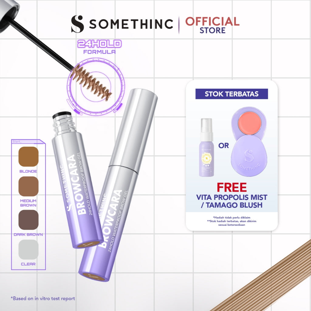 [BARU] SOMETHINC Browcara 24Hold Waterproof Brow Gel - Maskara Alis Tahan Lama Anti Air Smudgeproof