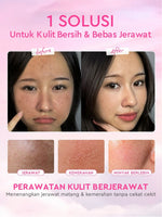 [NEW LAUNCH]Glad2Glow Natural Glowing Set Bundle 4in1-Brightening Moisturizer+Cleanser+lip serum+skin tint 10%Niacinamide skincare paket pembersih perawatan kulit mencerahkan warna kulit pelembab wajah all in 1g2glow official store