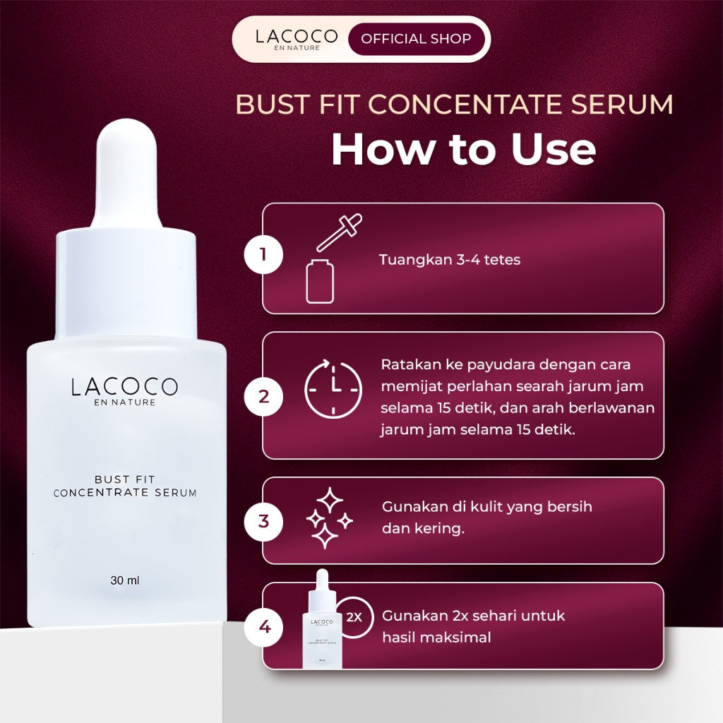 Lacoco Bust Fit Concentrate Serum Perawatan Yang Membantu Kekencangan PD Firming Something Smart Price Konaru Haelo