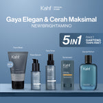 [KAHF BUNDLE 5IN1 PAKET GANTENG TANPA RIBET : GAYA ELEGAN & CERAH MAKSIMAL] Paket Complete Set (Face Wash + Toner + Serum + Sunscreen Stick + Eau de Toilette) - Suitable for Daily Use