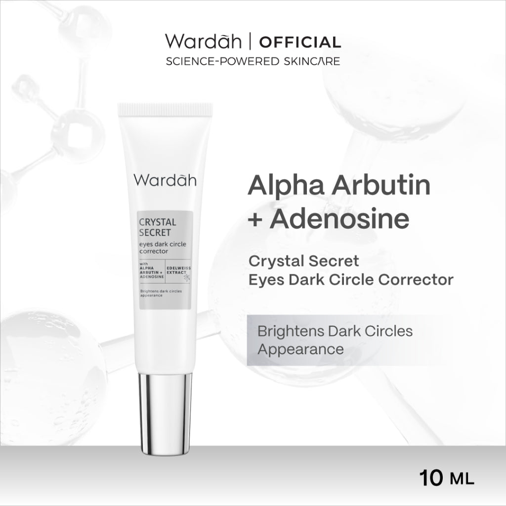 [Wardah Excluisve Member] Wardah Crystal Secret Series Lengkap - Micellar Cleansing Gel, Cleanser, Exfoliating Toner, Pure Treatment Essence, Serum, Dark Spot Corrector, Day & Night Moisturizer, Refreshing Day Gel, Radiance Serum Mask  - Skincare