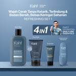 [SPECIAL 11.11 : KAHF BUNDLE 4IN1 PAKET PERAWATAN DAILY USE ESSENTIALS] Paket Personal Care (Face Wash + Sunscreen Moisturizer + Body Wash + Deodorant) - Wajah Cerah Tanpa Ketarik, Terlindungi, Badan Bersih, & Bebas Keringat - Suitable for Daily Use