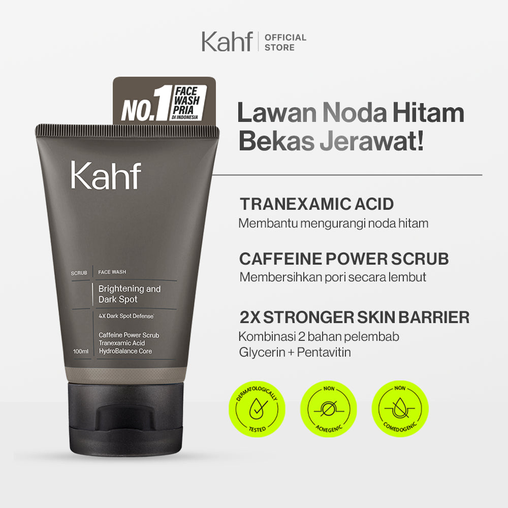 [KAHF BUNDLE 2IN1 PAKET BEBAS KUSAM : ANTI KETARIK & BEBAS LEPEK] Paket Grooming (Pomade/Hair Powder + Face Wash) - Approved by Barber & Suitable for Daily Use