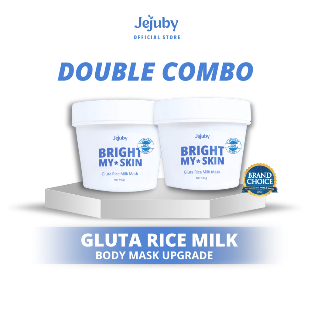 [PROMO 2 PCS] Jejuby Gluta Rice Milk Mask 2in1 Bleaching & Sleeping Body Mask