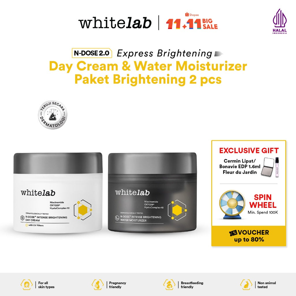 Bundling Whitelab Day Cream & Whitelab Night Cream (New Packaging)