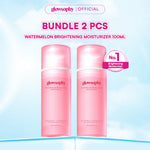 Glowsophy Bundle 2Pcs Watermelon Brightening Moisturizer Niacinamide Mugwort Gel Day and Night Skincare 100 ml Gel Pelembab Wajah Mencerahkan Kulit Bercahaya Brightening Cream