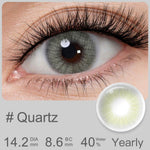 [0.00 s/d -8.00]Softlens Minus Queen Amber Lensa Kontak Warna DIA14.2MM Hidrocor Soflen 1Pasang 6Bulan