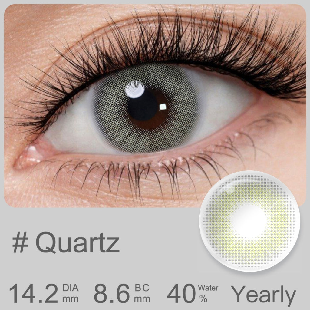 [0.00 s/d -8.00]Softlens Minus Queen Amber Lensa Kontak Warna DIA14.2MM Hidrocor Soflen 1Pasang 6Bulan