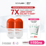 NEWLAB Brightlogy C-Gluta 360 Boost || Minuman Glutathione untuk Pemutih Badan || Glutathione Kapsul || Glutathione Whitening 50gr