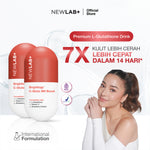 NEWLAB Paket 2 Box  Brightlogy C-Gluta 360 Boost | Minuman Glutathione untuk Pemutih Badan | Glutathione Kapsul | Glutathione Whitening 100gr