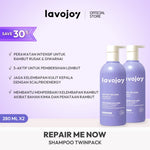 [NEW LAUNCH] Lavojoy Repair Me Now Shampoo Iris Garden 280ml  | Perbaikan Rambut Rusak Intens Dengan 3× Keratin + Ceramide Boost + ScalpBioEnergy Hydration Care | 3x Lebih Lembut, Lalus, Tanpa Mengiritasi