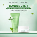 [NEW LAUNCH] ACNAWAY Mugwort Clay to Foam Cleanser 2-in-1 – Sabun Cuci Muka & Masker Wajah Anti Jerawat | Bersihkan Komedo, Mengurangi Minyak, Menenangkan Kulit Sensitif