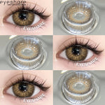 Eyeshare Softlens 0.00~-8.00 Minus AURORA Brown 1Pasang Brown Softlen