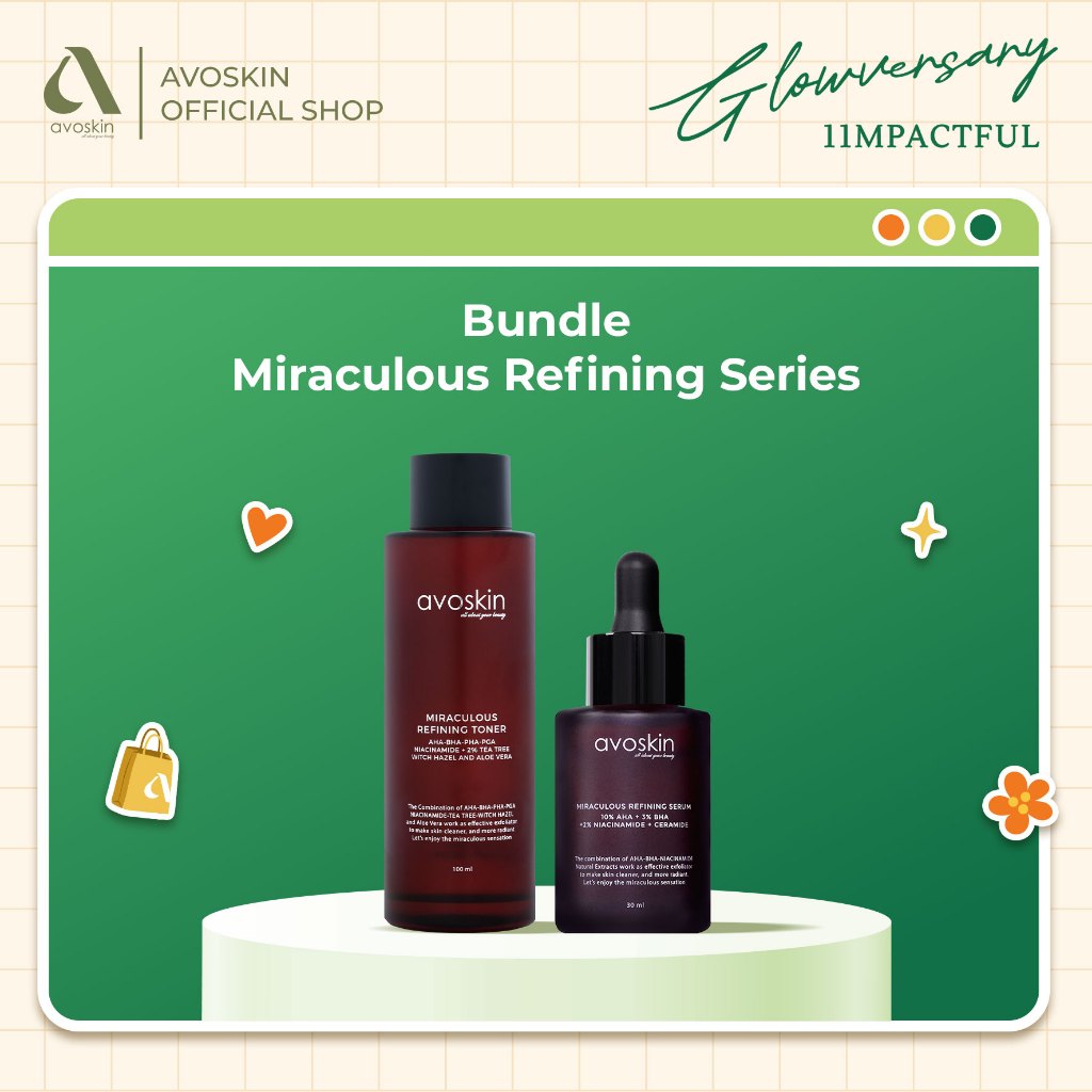 [CREATOR] Paket Skincare Eksfoliasi-Avoskin Miraculous Refining Series